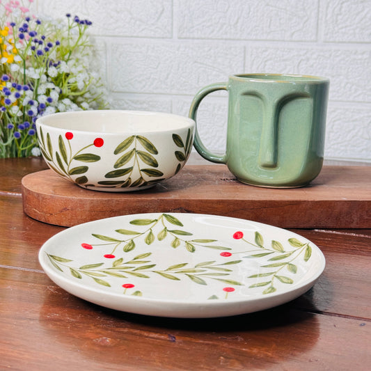 Green Breakfast Set (Pack of 3)