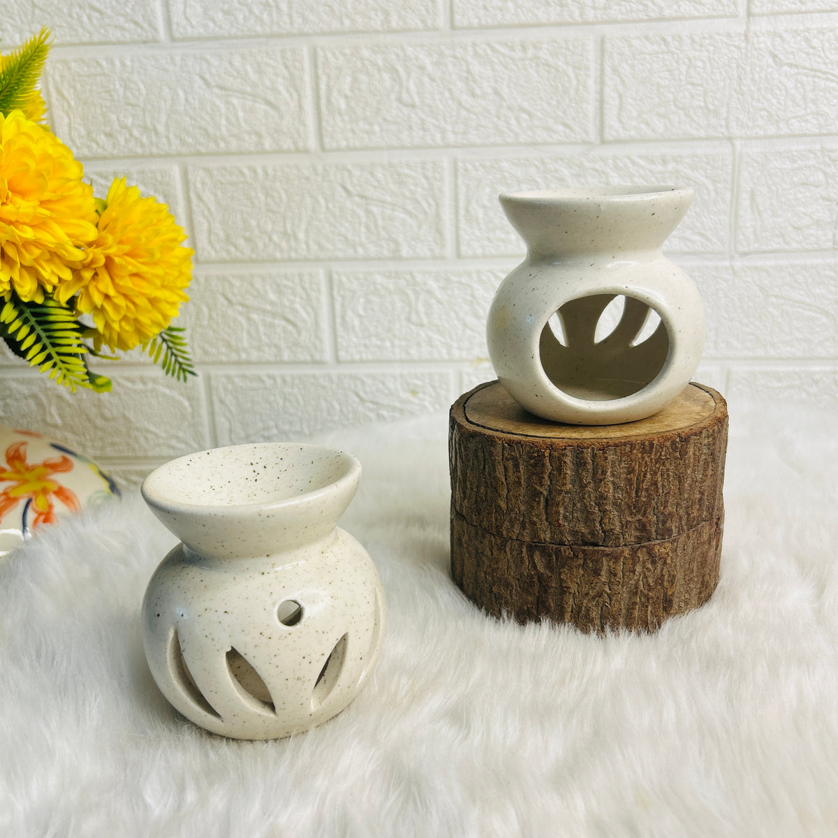 White Round Diffuser (Pack of 1) – CERAMICS AND HOME