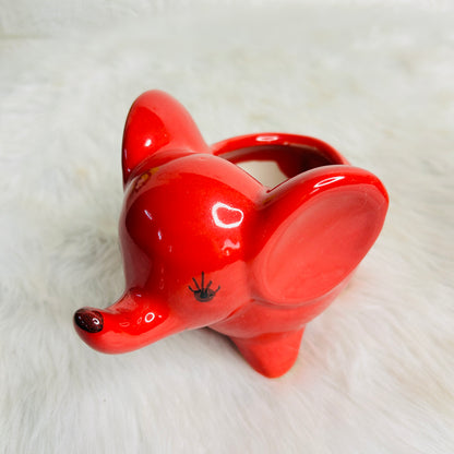 Red Elephant Planter (Pack of 1)