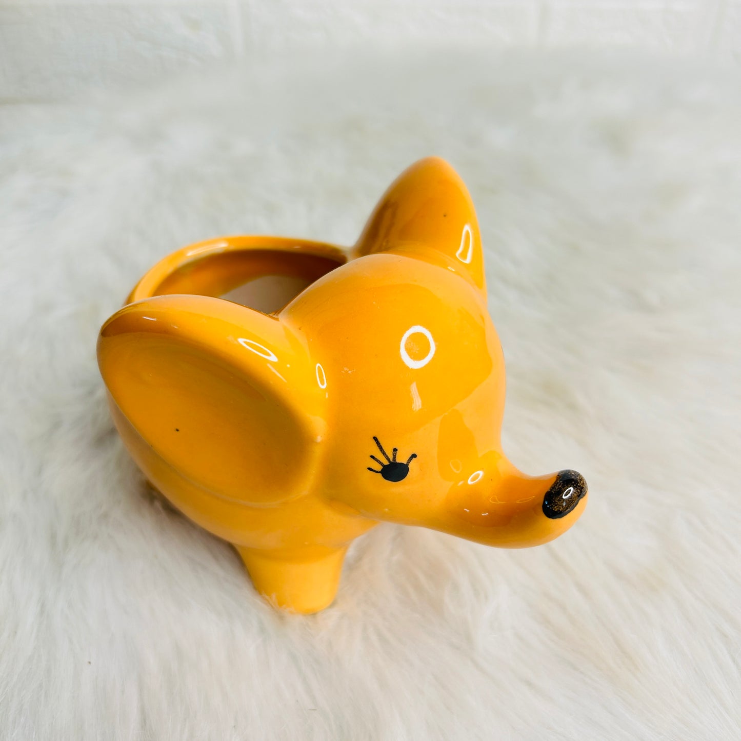 Yellow Elephant Planter (Pack of 1)