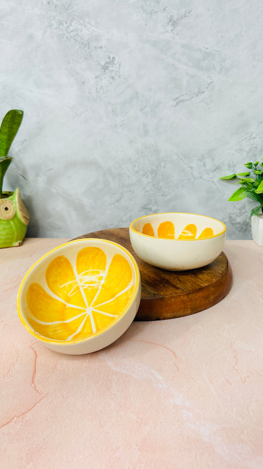 YELLOW SNACK BOWL SET OF 1