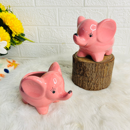 Pink Elephant Planter (Pack of 1)