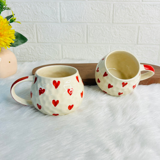 Cozy Red Heart Mug (Pack of 1)