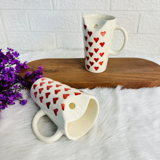 Red Heart Sipper Mug (Pack of 1)