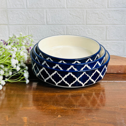 Blue Serving Set (Pack of 3)