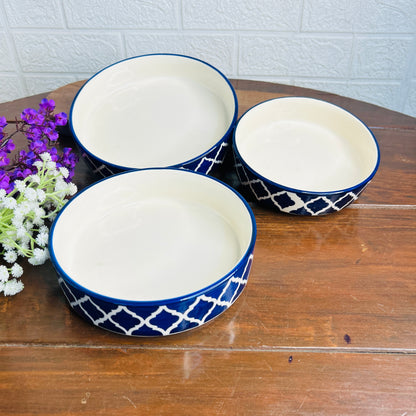 Blue Serving Set (Pack of 3)