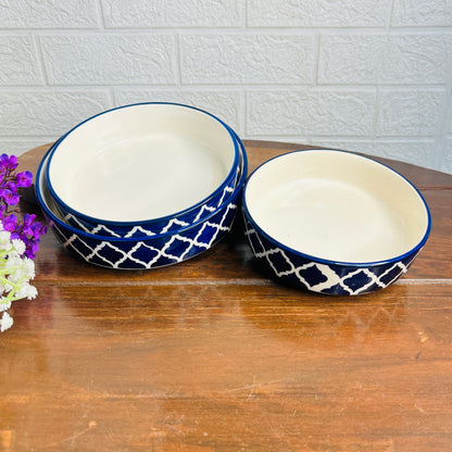 Blue Serving Set (Pack of 3)
