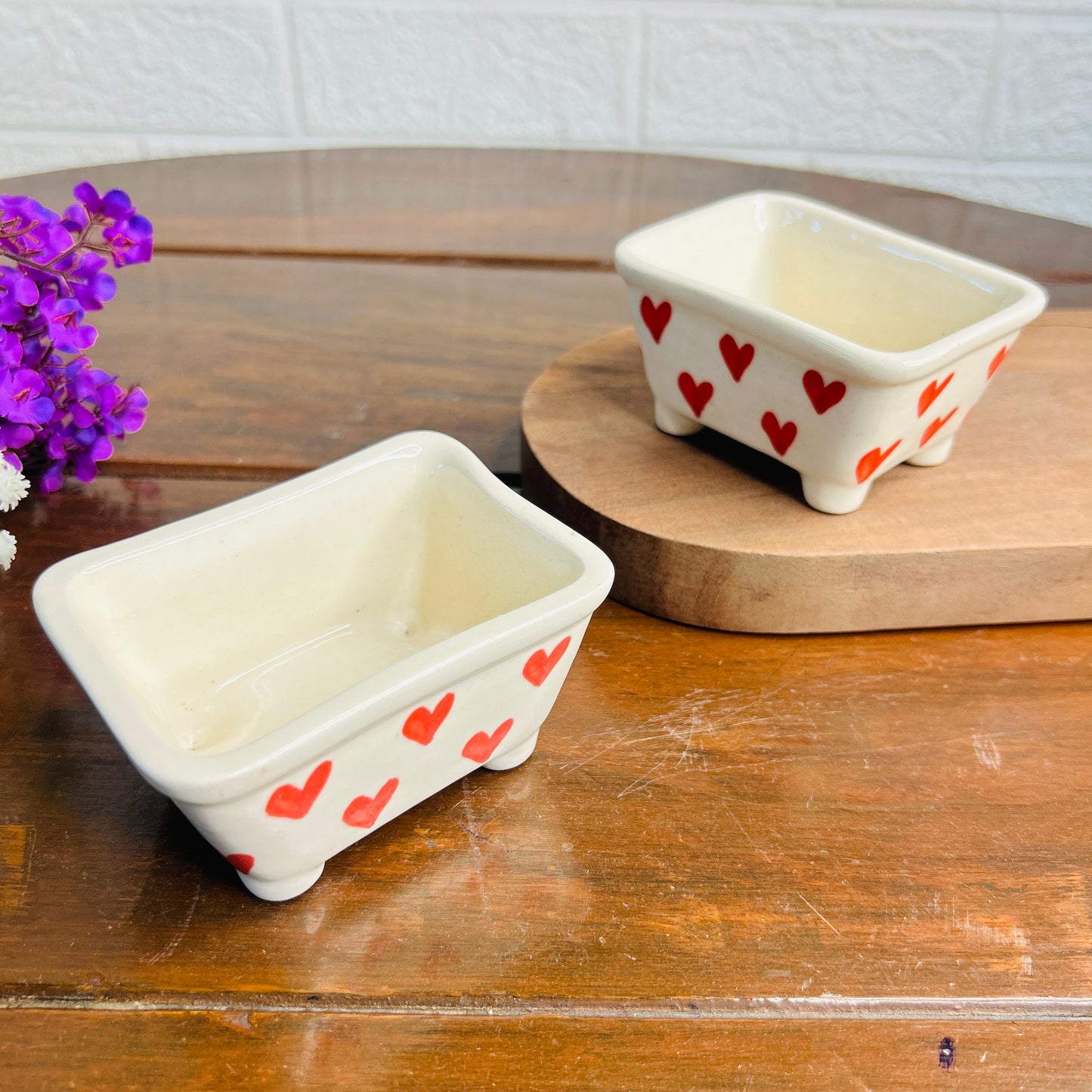 Red Heart Succulent Tray (Pack of 1)