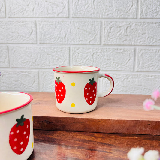 Strawberry Ceramic Coffee Mug