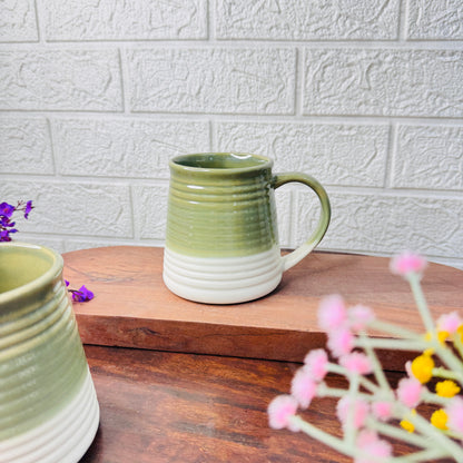 Green Ombre Handcrafted Ceramic Mug