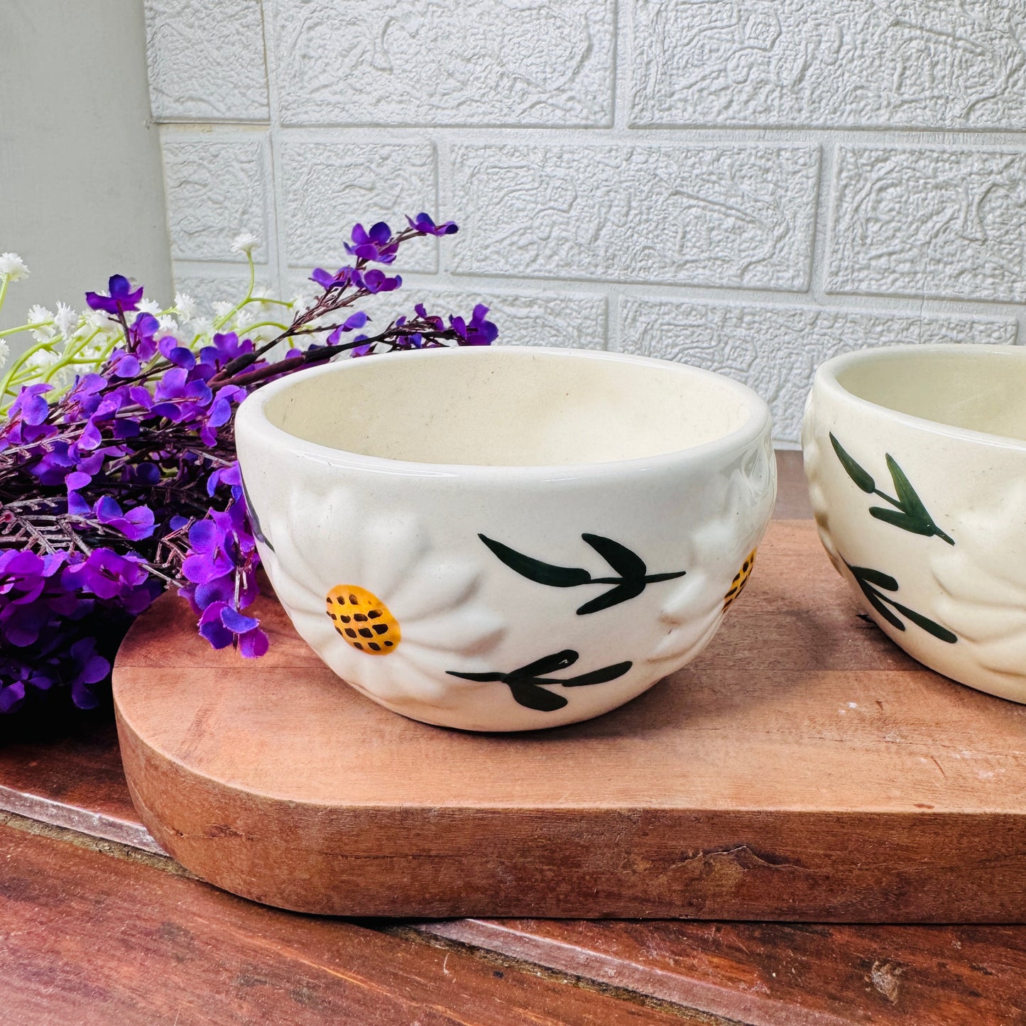 Daisy Ceramic Snack Bowl