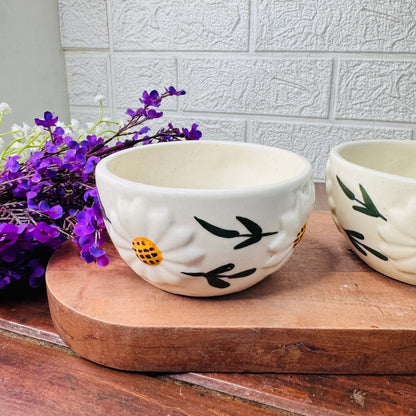 Daisy Ceramic Snack Bowl