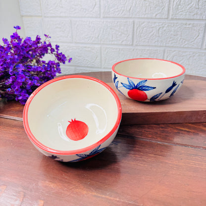 Pomegranate Ceramic Snack Bowl