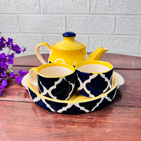 Citrus Bloom Ceramic Tea Set