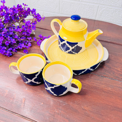Citrus Bloom Ceramic Tea Set