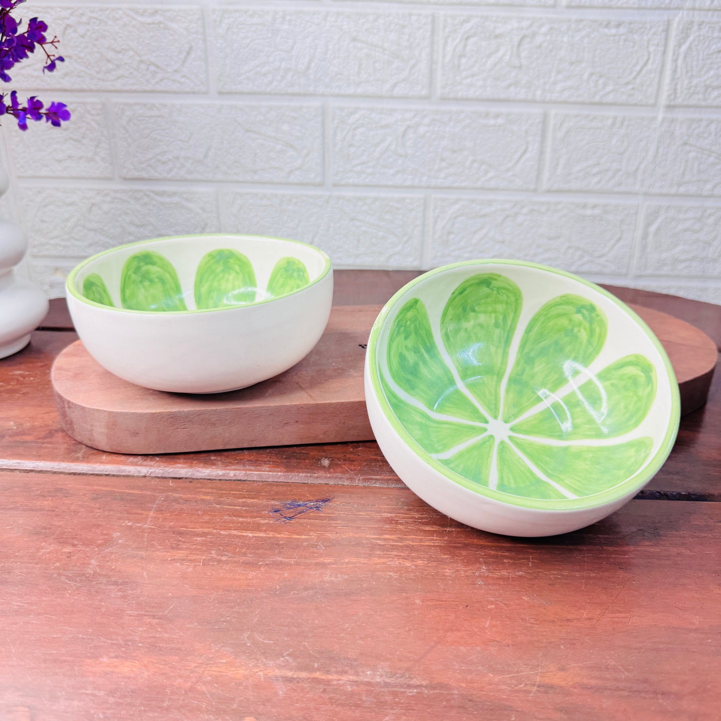 Meadow Bloom Ceramic Snack Bowl