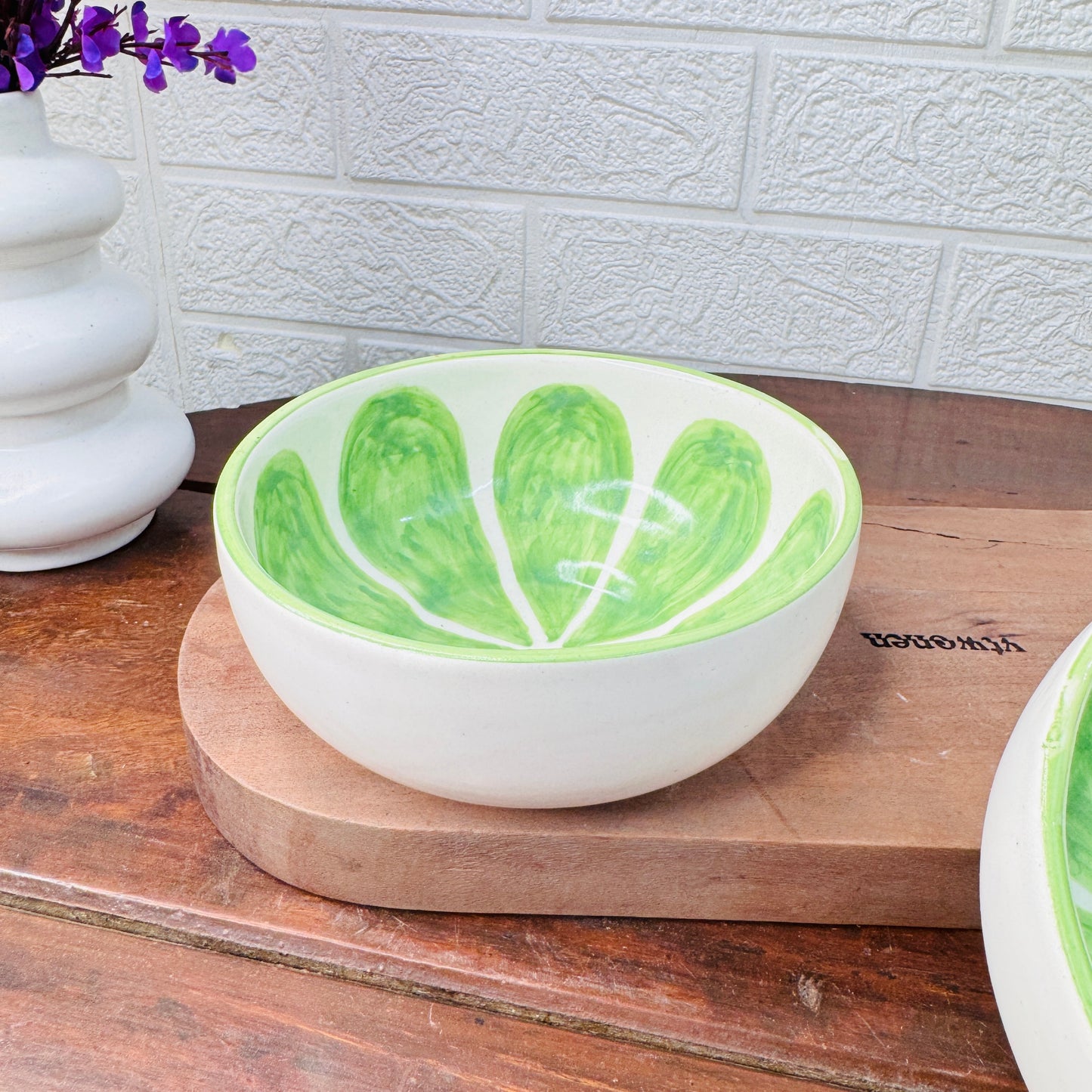 Meadow Bloom Ceramic Snack Bowl