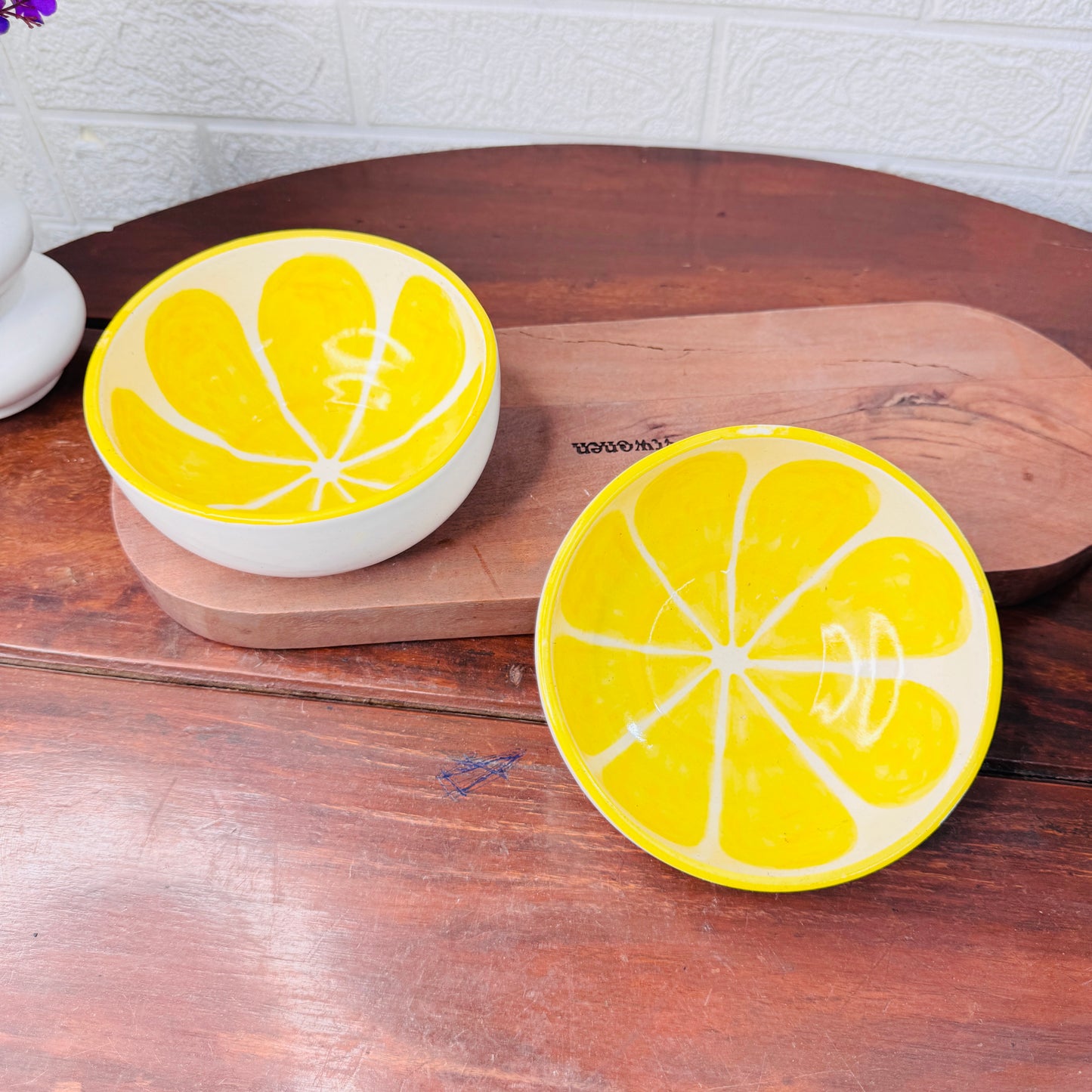 Sunshine Bloom Ceramic Snack Bowl