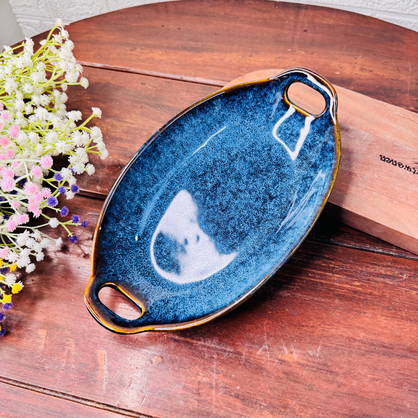 Ocean Mist Oval Serving Dish