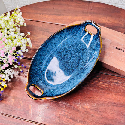 Ocean Mist Oval Serving Dish