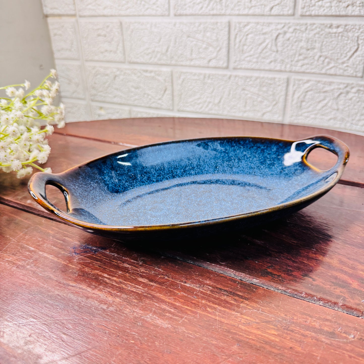 Ocean Mist Oval Serving Dish