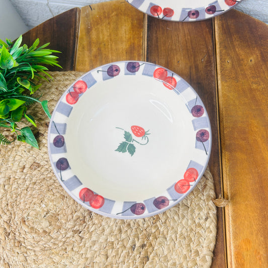 Berry Patch Ceramic Pasta Plate