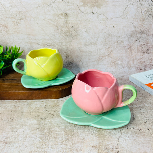 Pink & Yellow Tulip Set  (Pack of 2)