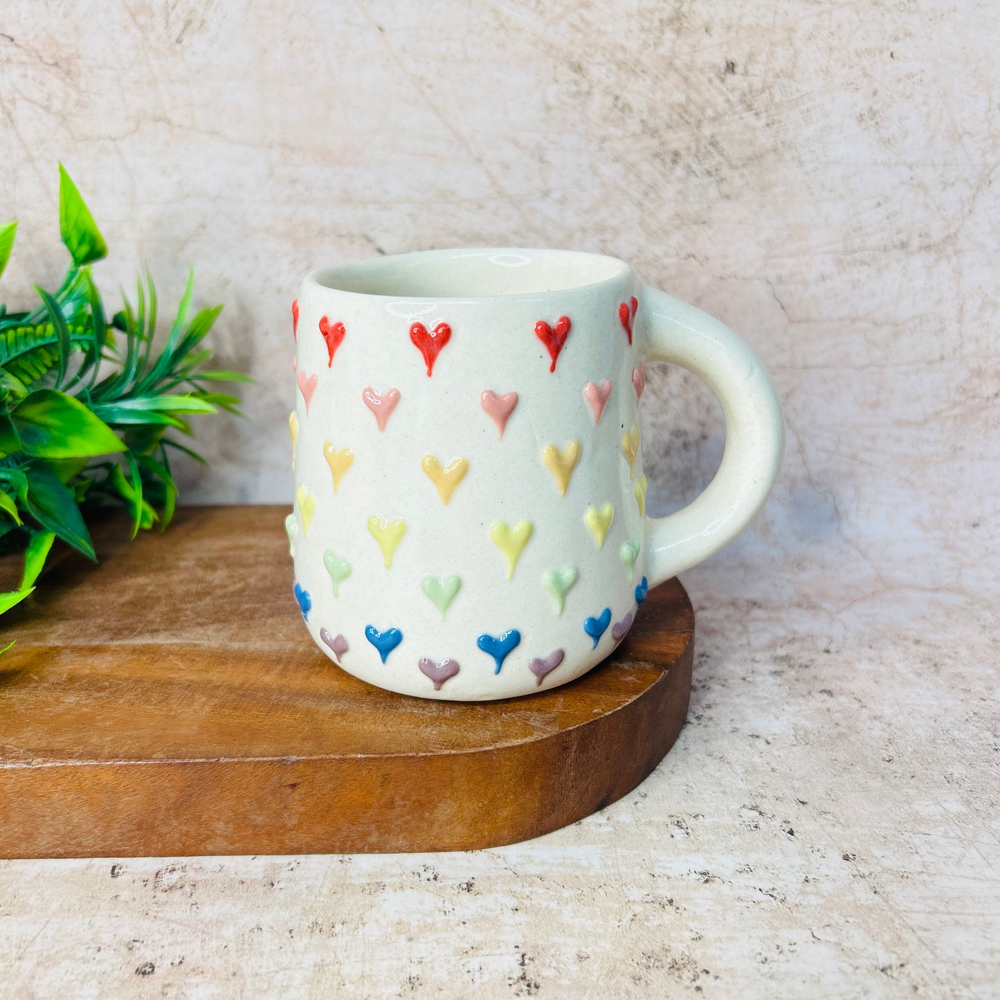 Cherry Heart Mug Set  (Pack of 2)