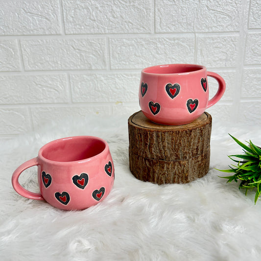 Pink Heart Cup (Pack of 1)