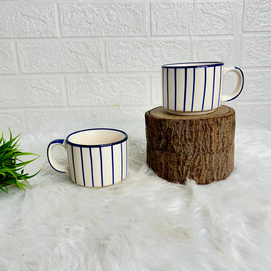 Blue Lined Tea Cup (Pack of 1)