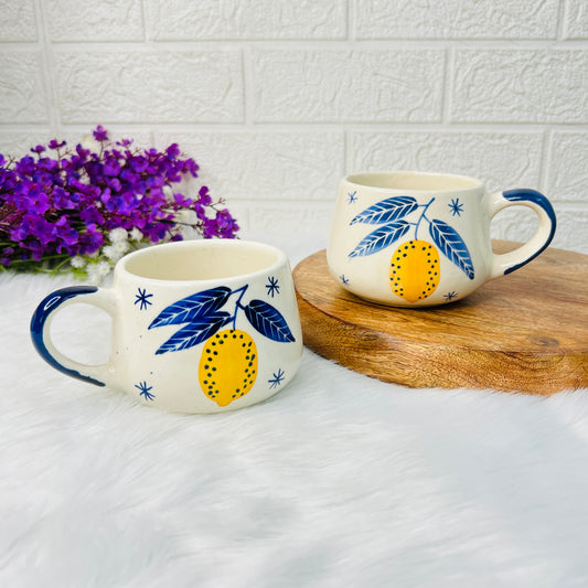 Lemon Grove Handpainted Mug - 1 pc