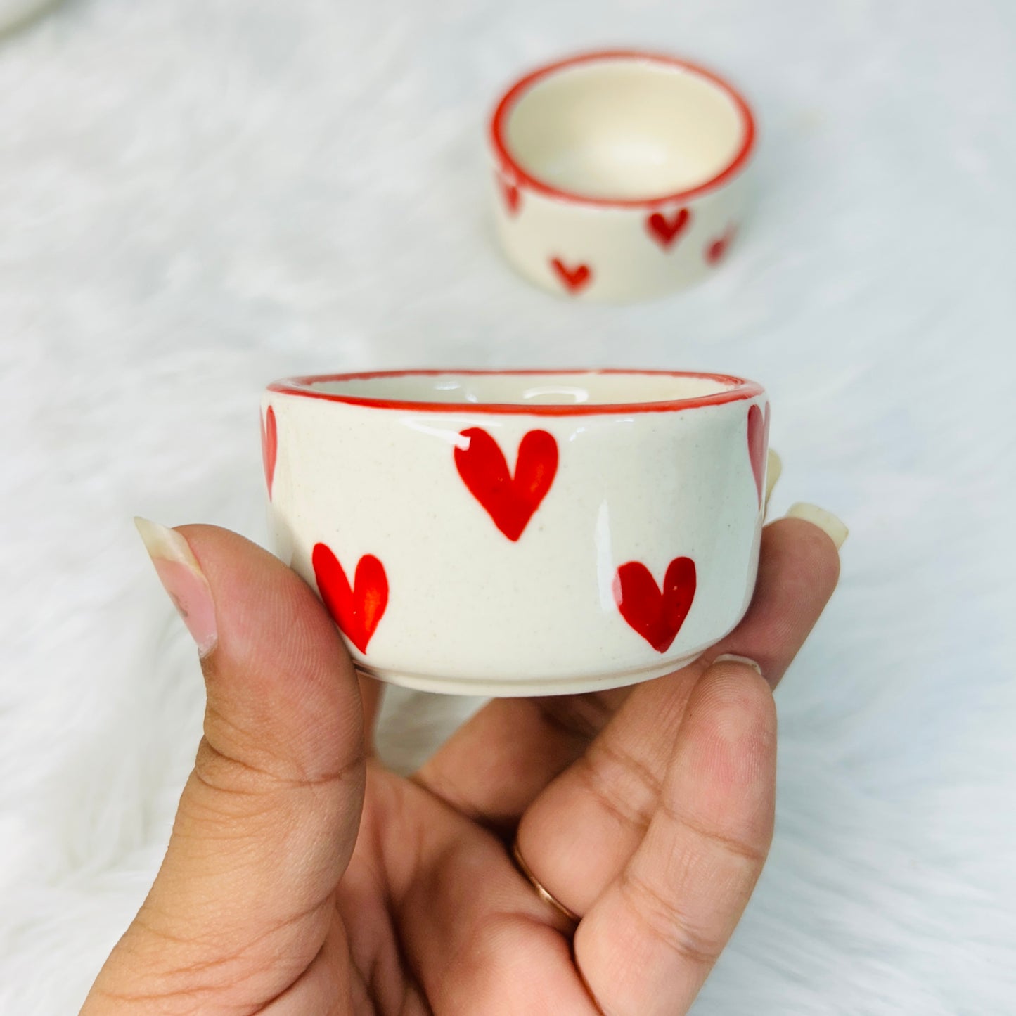 Red Heart Mini Dip Bowl - 1 pc