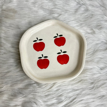 Apple Snack Plate 4 inch
