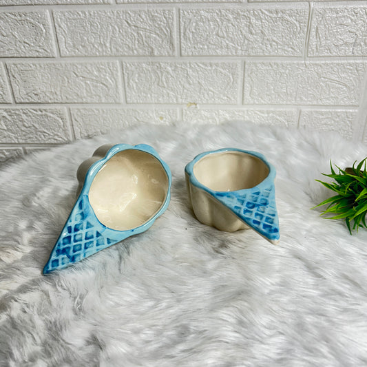 BLUE SCOOP CUP SET OF 2
