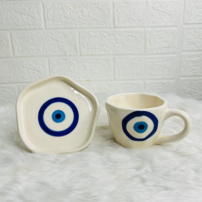 Evil Eye Cup Saucer (Pack of 1)