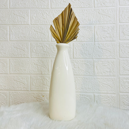 White Bottle Vase (Pack of 1)