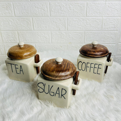 Tea Sugar & CoffeeCombo Set (Pack of 3)