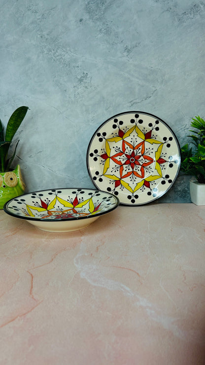 Sunshine Pasta Plate 9 inch (Pack of 1)